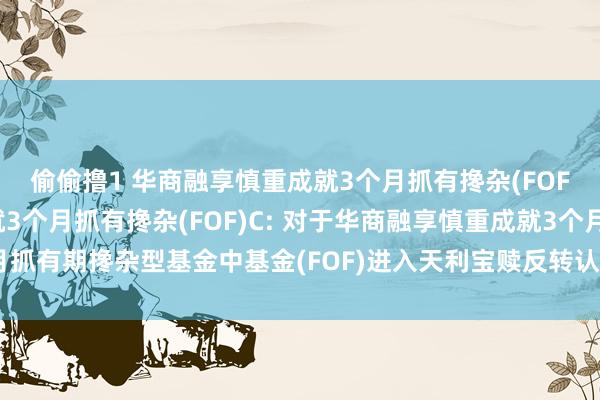 偷偷撸1 华商融享慎重成就3个月抓有搀杂(FOF)A,华商融享慎重成就3个月抓有搀杂(FOF)C: 对于华商融享慎重成就3个月抓有期搀杂型基金中基金(FOF)进入天利宝赎反转认购业务并进行费率优惠的公告