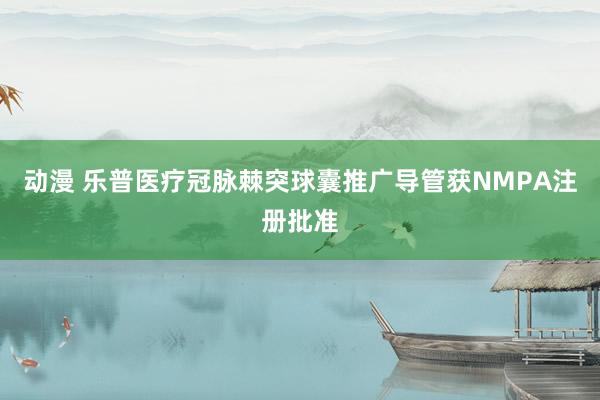 动漫 乐普医疗冠脉棘突球囊推广导管获NMPA注册批准