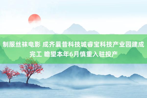 制服丝袜电影 成齐曩昔科技城睿宝科技产业园建成完工 瞻望本年6月慎重入驻投产